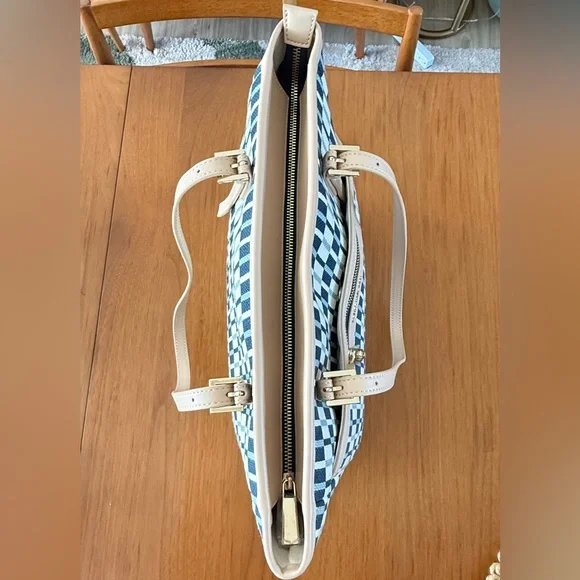 Spartina 449 Linen & Leather Tote – Brand New Coastal Carryall - Picture 7 of 11